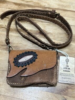 Handmade Buffalo Leather Mini Crossbody